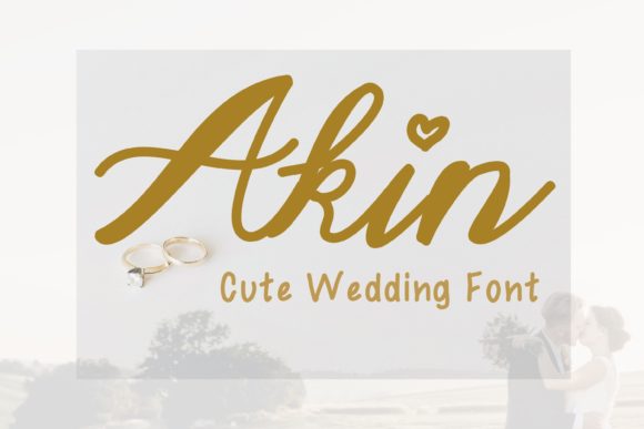 Akin: The Delicate Script Font for Romantic Design Projects
