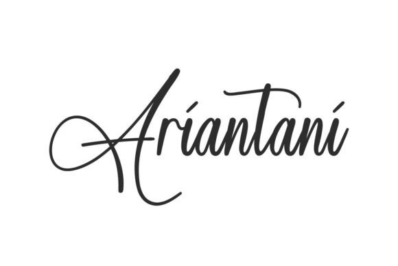 Ariantani: A Modern Calligraphy Font for Refined Design