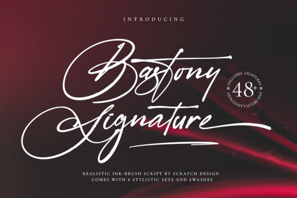 Bastony Signature: The Ink-Brush Script for Bold Branding