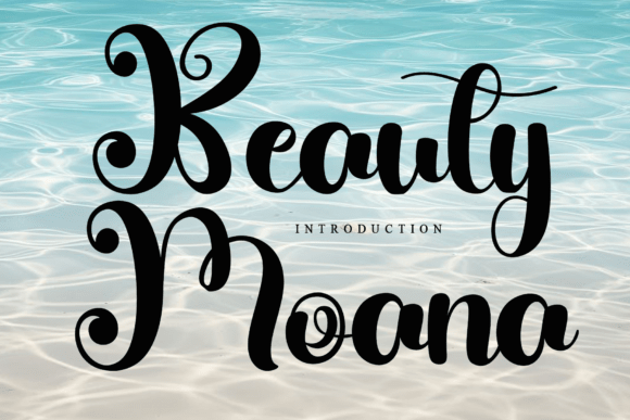 Beauty Moana: The Script Font for Elevated Branding