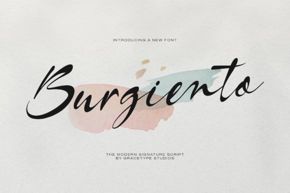 Burgiento: A Modern Signature Script for Premium Branding