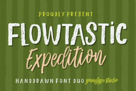 Flowtastic Expedition: A Playful Font Duo for Creative Adventures
