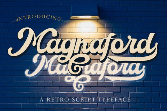 Magnaford: A Retro Script Font for Modern Branding