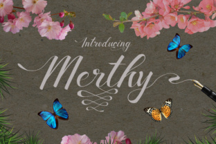 Merthy Script: A Handwritten Font for Authentic Design