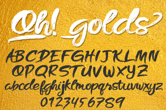 Oh! Golds: Elevate Your Projects with Elegant Script