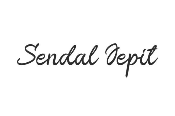 Sendal Jepit: A Script Font with Effortless Flow and Character