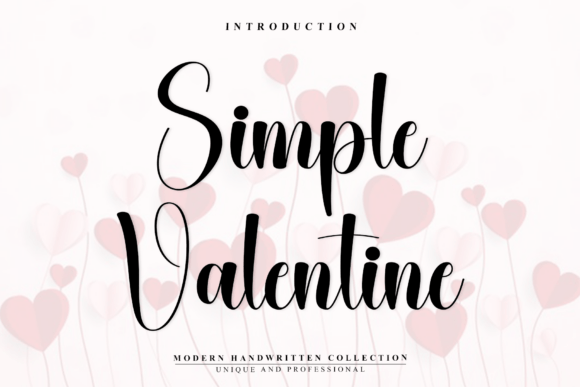 Simple Valentine: A Modern Script for Elegant Branding