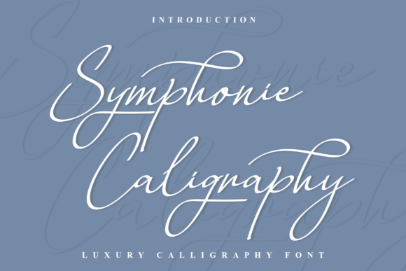 Symphonie Caligraphy: The Elegant Script Font for Premium Branding