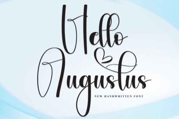 The Refined Edge of Hello Augustus Script Font